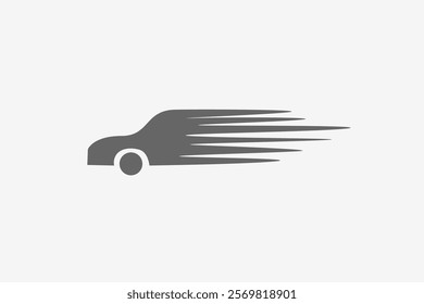 car fast silhouette move fast logo
