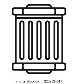 Car filter icon outline vector. Air oil. Auto cabin