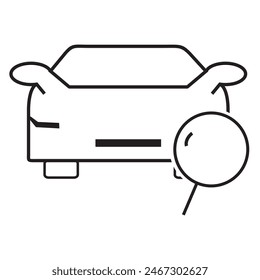 car finder icon vector design. Car position tracking icon vector design