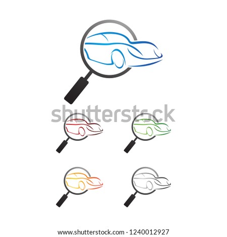 car finder logo  design vector, emblem, design concept, creative symbol