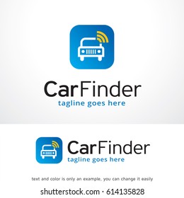 Car Finder Logo Template Design Vector, Emblem, Design Concept, Creative Symbol, Icon