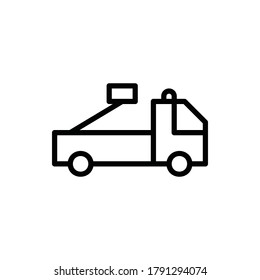 Car, Fire Truck, Emergency Icon Logo Vector Isolated. Public Transportation Icon Set. Editable Stroke and Pixel Perfect.