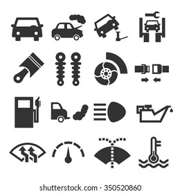 car fix icon set