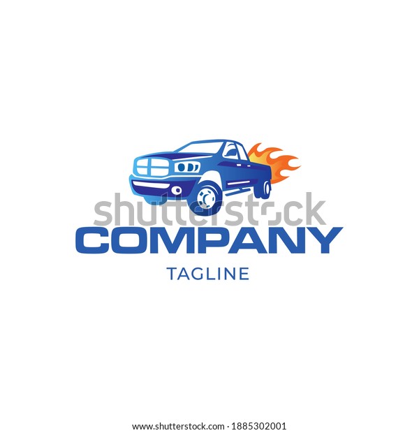 Car and\
Flame Vector for Automotive Company\
Logo