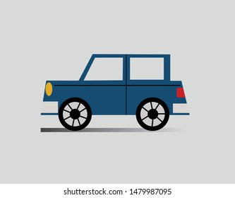 Car flat cartoon simple design