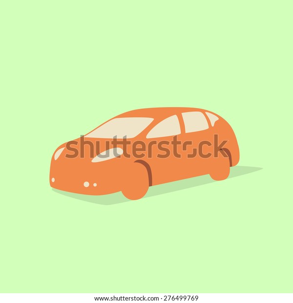 Car\
Flat Colorful Design Auto Icon Vector\
Illustration