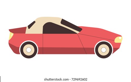 car flat design style