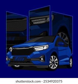 Car Flat Design Vector Image And Illustration