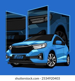 Car Flat Design Vector Image And Illustration