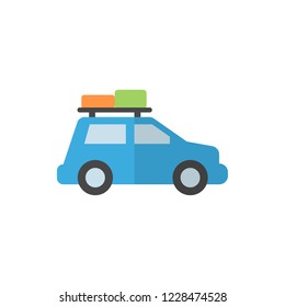 car flat fector icon