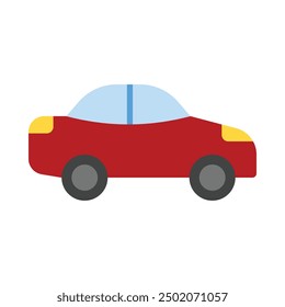 Car Flat Icon Design For Personal nad Commercial Use