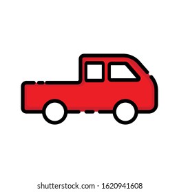 Car flat icon. Design template vector