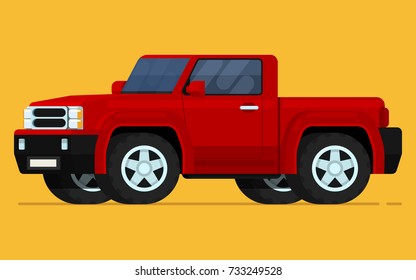 Car flat icon. Flat style vector illustration