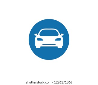 CAR FLAT ICON SYMBOL VECTOR