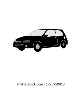Car flat icon. Vector illustration isolated on a white background.