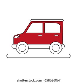 car flat illustration