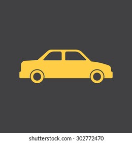 Car flat and line style icon. Vector EPS8