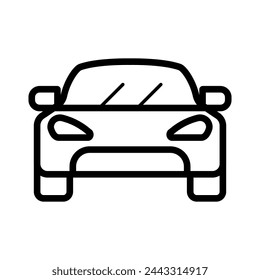Car flat vector icon on white background