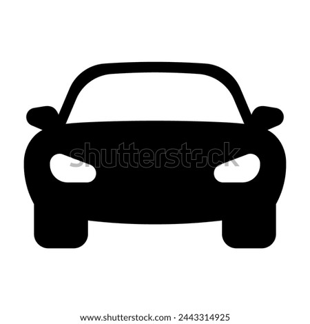 Car flat vector icon on white background