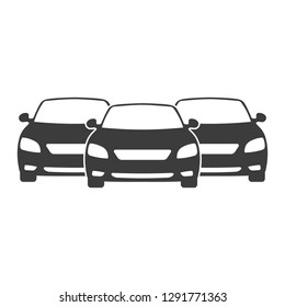 Car Fleet Icon. Clipart Image Isolated On White Background