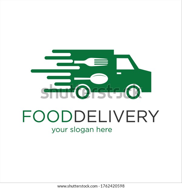 car
food delivery logo vector design graphic
template