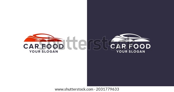 car with food logo\
template