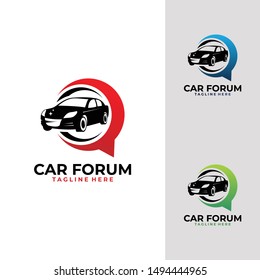 car forum logo icon vector