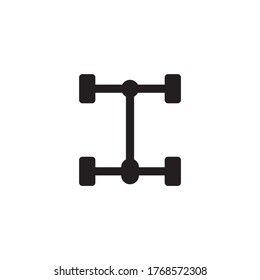 Car frame icon , Automotive icon vector