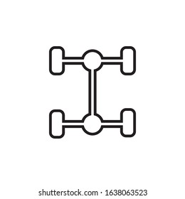 car frame icon design template. Trendy style, vector eps 10