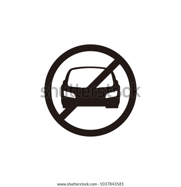 Car free day icon\
symbol