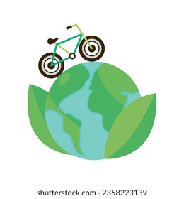 car free day vector isolated