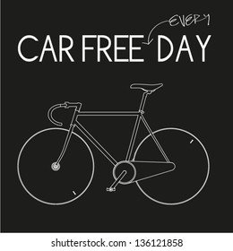 Car Free Everyday-Black