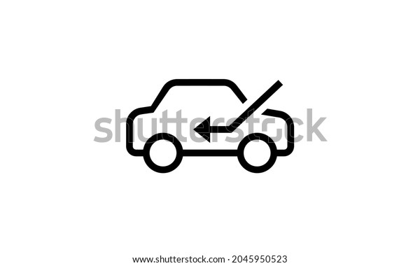 car fresh air\
vector icon with white\
background