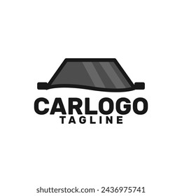 car fron logo template with screen effect