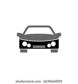 Car front bumper icon isolated on white background