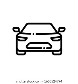Car Front Icon. Simple Vector line icon. EPS 10