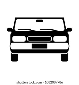 Car front icon. Vector illustration