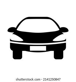 Car front line icon. Simple outline style sign symbol