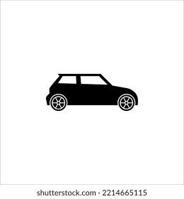 Car front line icon. Simple outline style sign symbol. Auto, view, sport, race, transport concept. Vector illustration isolated on white background.