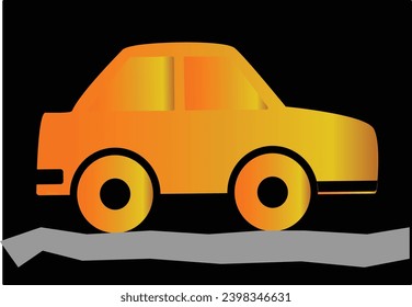 Car front line icon. Simple outline style sign symbol. Auto, view, sport, race, transport concept. Vector illustration isolated on white background. EPS 10.