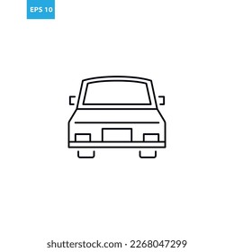 Car front line icon Vector illustration