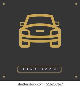 car front line icon for web and app