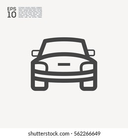 car front line icon for web and app