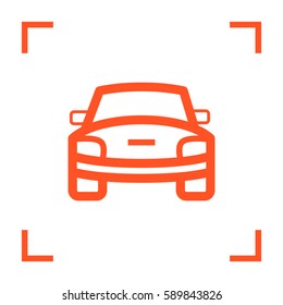 car front line icon for web and app