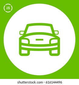 car front line icon for web and app