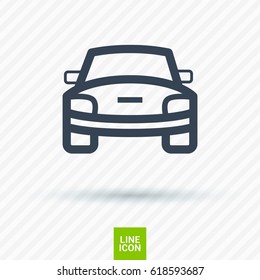 car front line vector icon