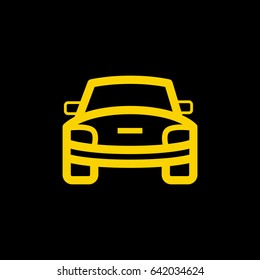car front line vector icon