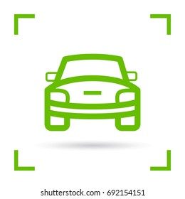 car front line vector icon
