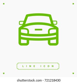 car front line vector icon