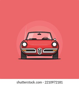 Car front side art with eps 10